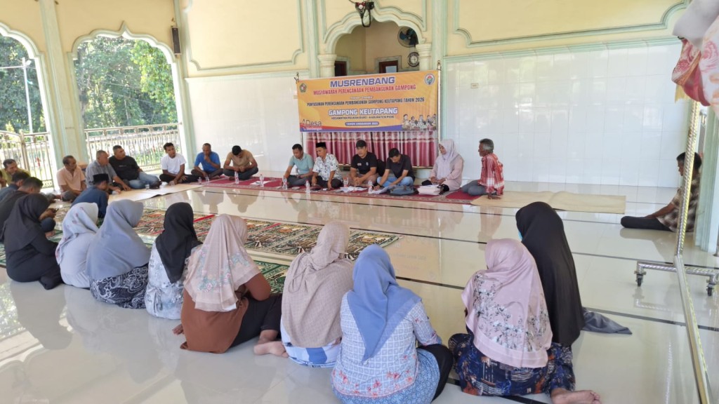 FOTO MUSYAWARAH PERENCANAAN PEMBANGUNAN GAMPONG KEUTAPANG